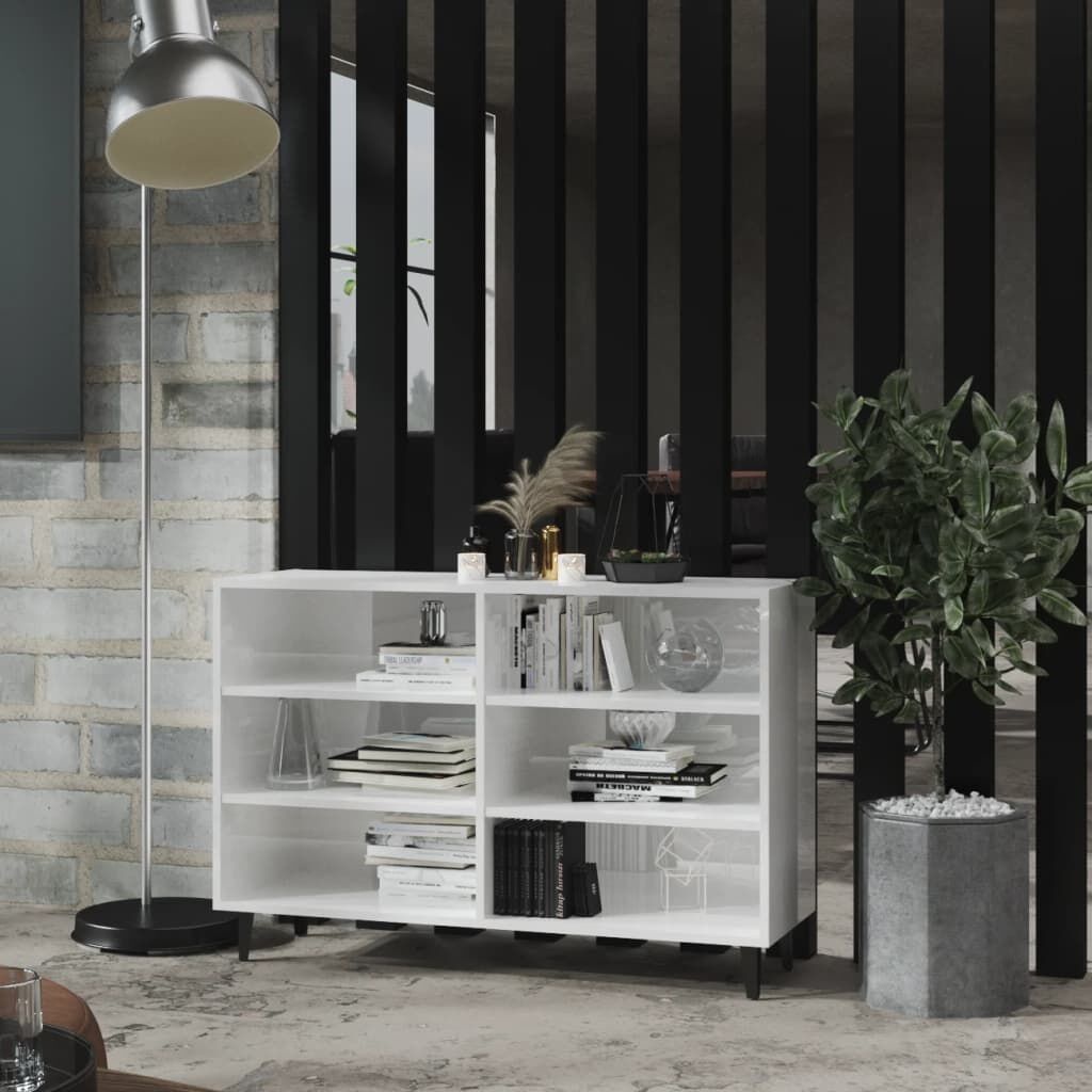 vidaXL Dressoir Hoogglans Wit 103,5cm - Retourdeal!