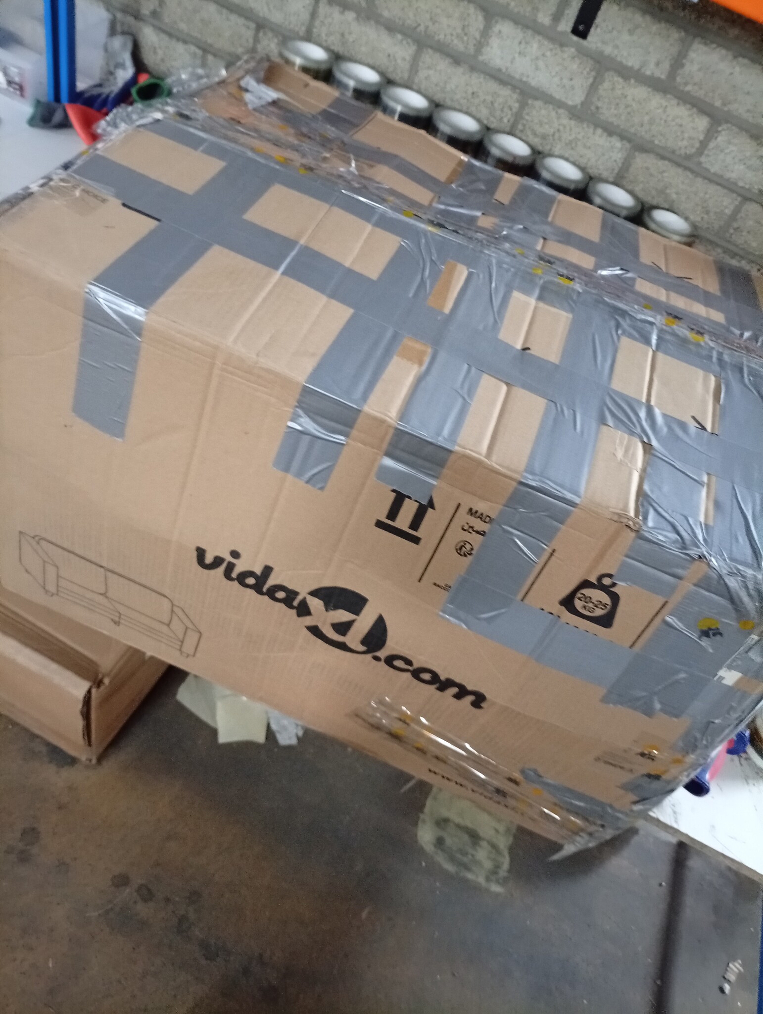 vidaXL Tweezitsbank Beige - Scheur in Kussen - 55% Korting!