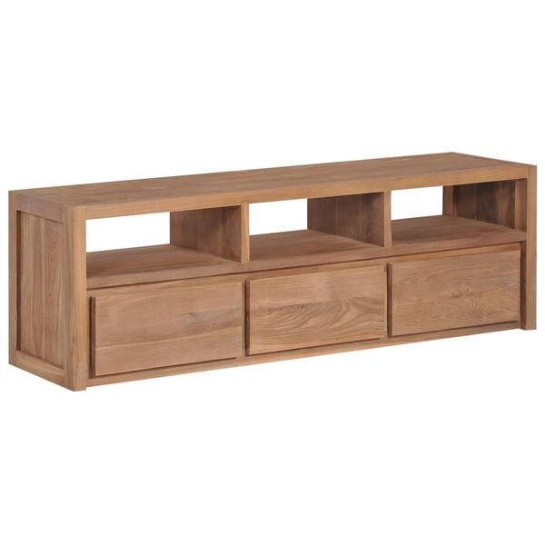 VidaXL Teak TV Meubel 120cm - Natuurlijke Look! Retourdeal