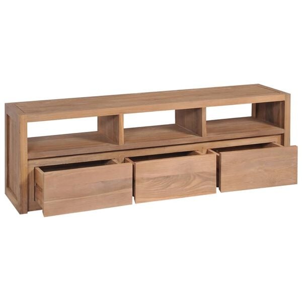 VidaXL Teak TV Meubel 120cm - Natuurlijke Look! Retourdeal