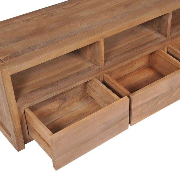 VidaXL Teak TV Meubel 120cm - Natuurlijke Look! Retourdeal