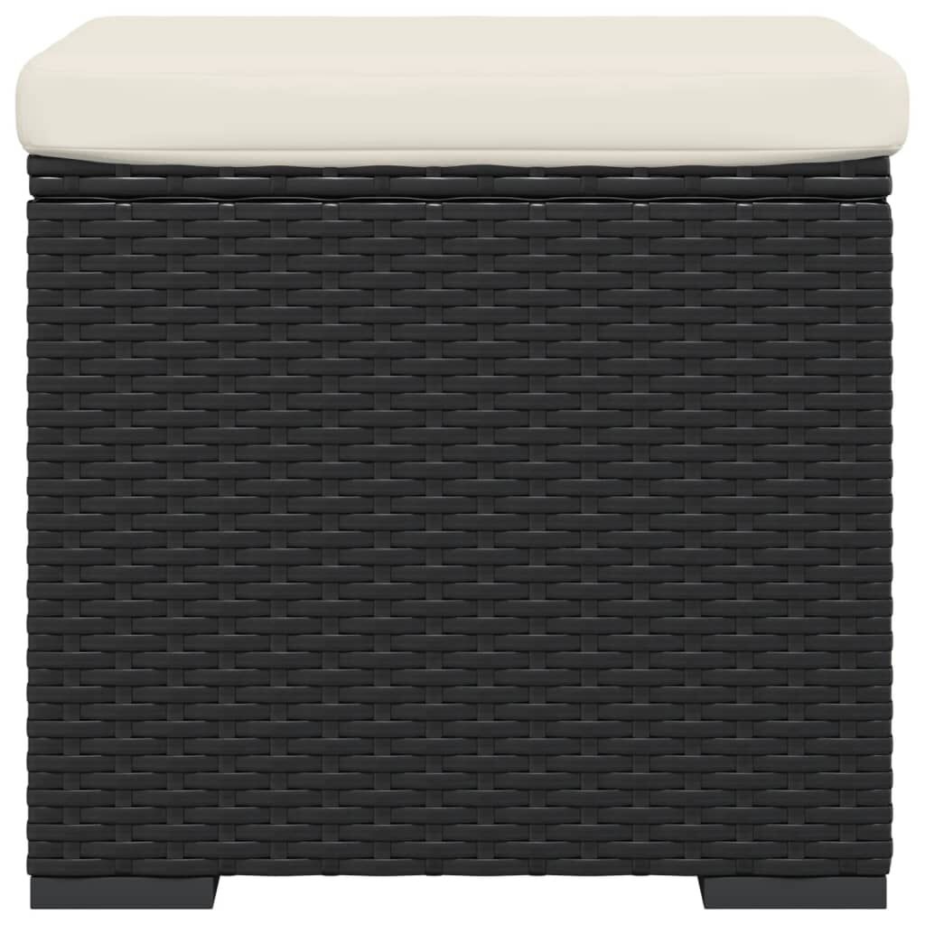 VidaXL Hocker Zwart met Kussen - Zo Goed Als Nieuw!