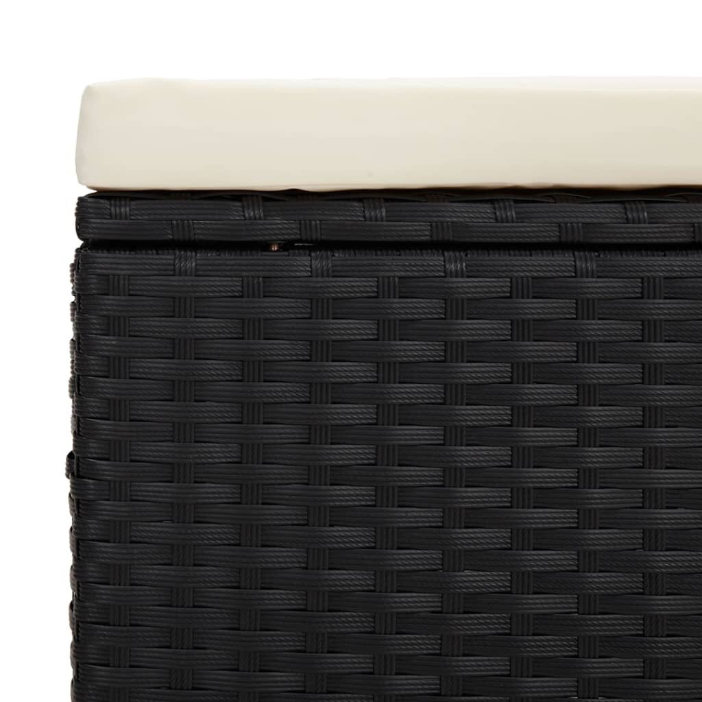 VidaXL Hocker Zwart met Kussen - Zo Goed Als Nieuw!