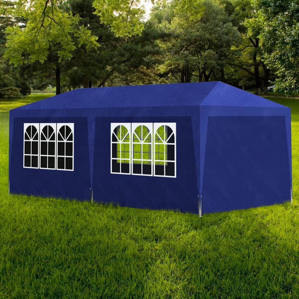 Partytent 3x6m Blauw - BESCHADIGD - 55% Korting!