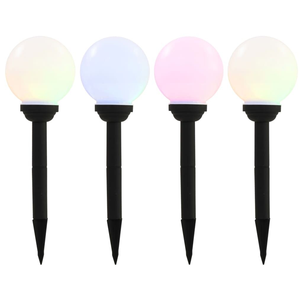 vidaXL LED Solarlampen Rond 15cm RGB - 4 stuks