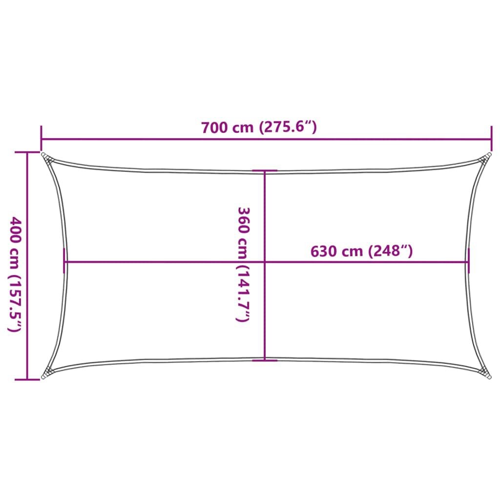 Zonnezeil Crème 4x7m - 35% Korting! Bescherming & Comfort