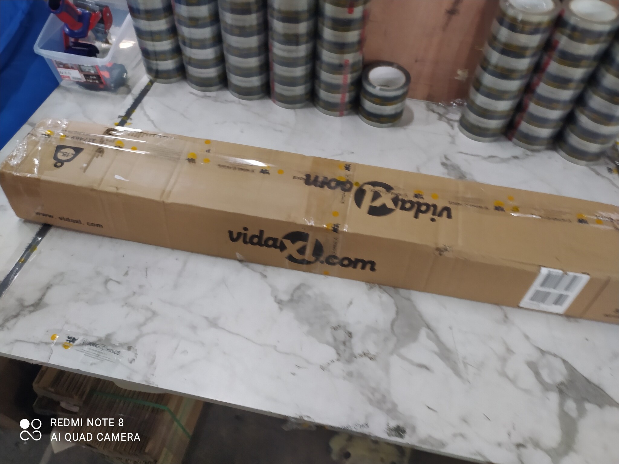vidaXL Rolgordijn Buiten 150x270cm Antraciet - Zo Goed Als Nieuw!