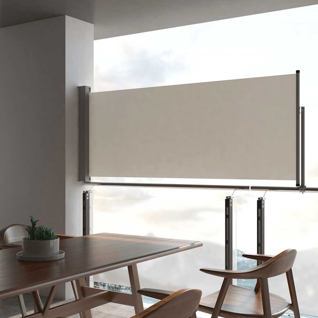 Tuinscherm Uittrekbaar Crème 100x300cm - 40% Korting!