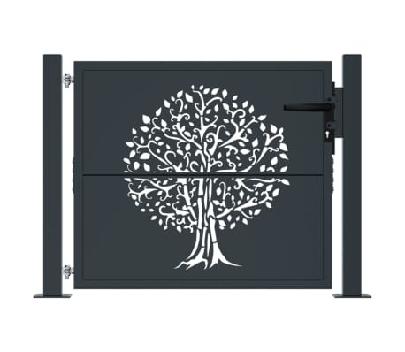 vidaXL Poort 105x80cm Antraciet - 40% Korting! Zo Goed Als Nieuw