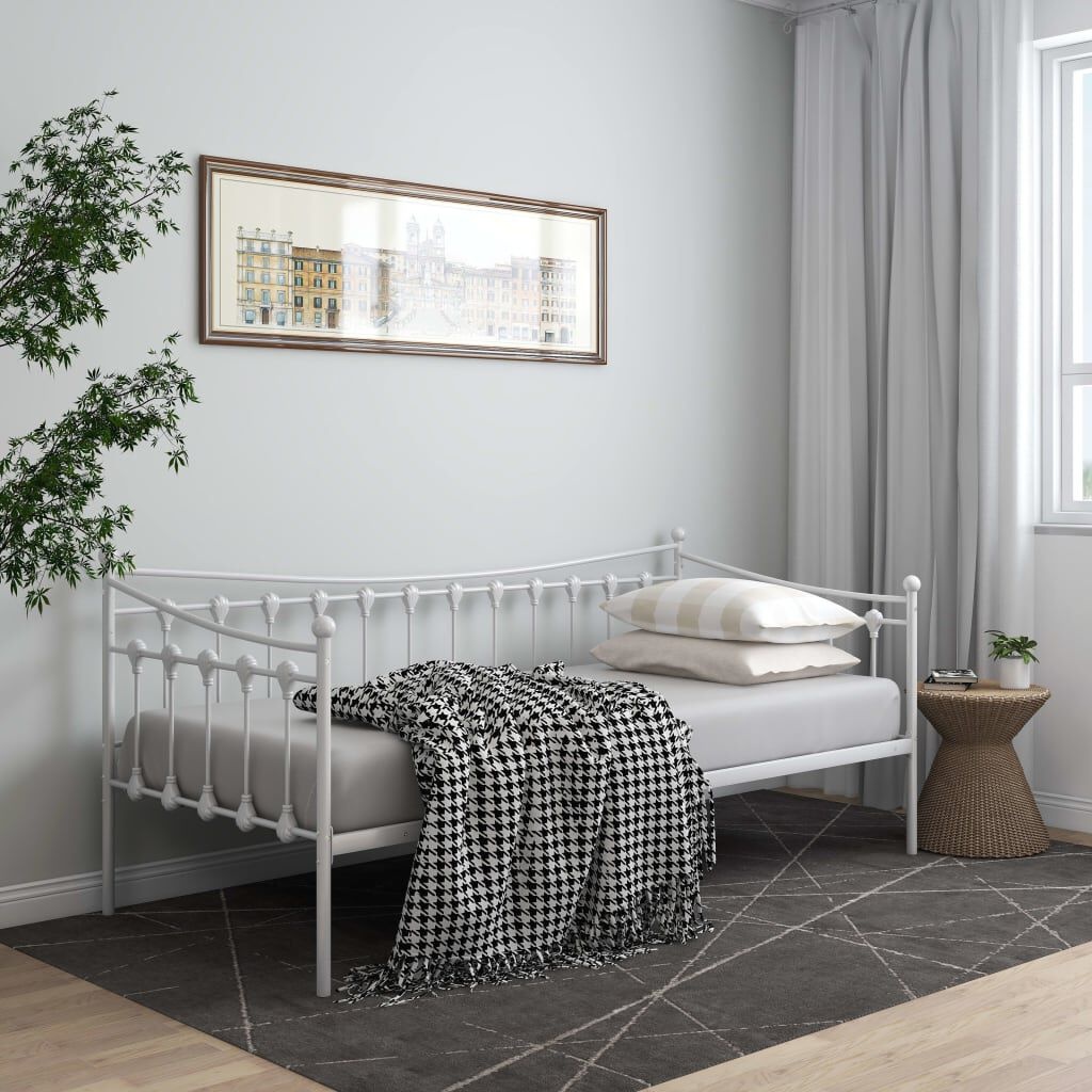 VidaXL Slaapbankframe 90x200cm Wit - 55% Korting! (Retour)