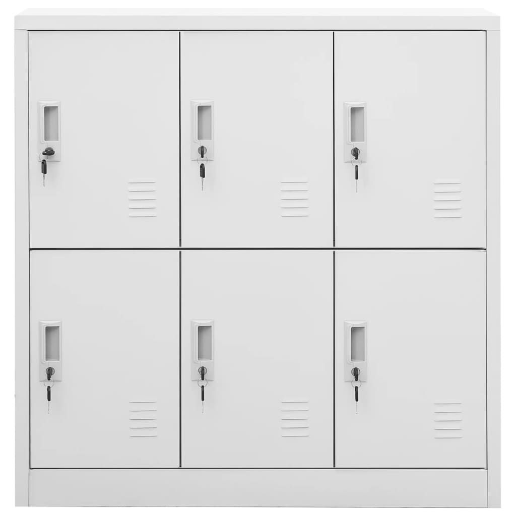 vidaXL Lockerkasten (2 st) Lichtgrijs - 55% Korting! Kreukels