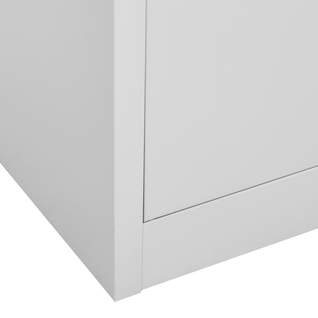 vidaXL Lockerkasten (2 st) Lichtgrijs - 55% Korting! Kreukels
