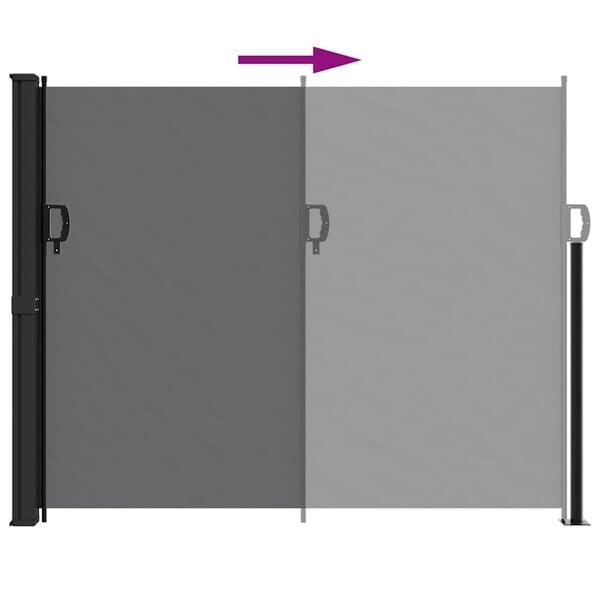 VidaXL Uittrekbaar Windscherm 160x300 Zwart - 35% Korting!
