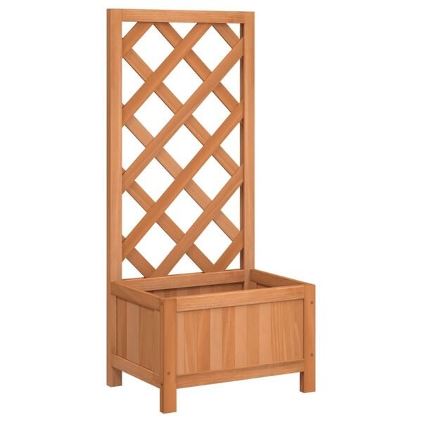 Plantenbak met Latwerk Vurenhout Bruin -55% Korting!