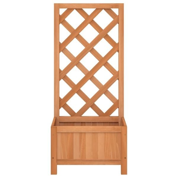Plantenbak met Latwerk Vurenhout Bruin -55% Korting!