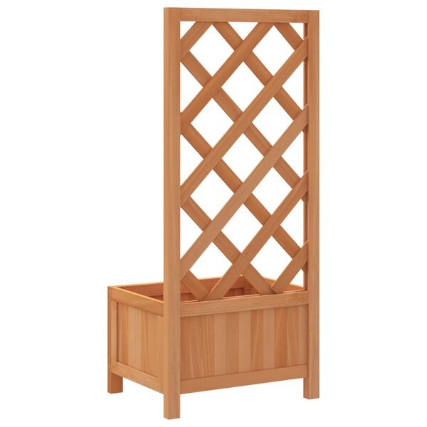 Plantenbak met Latwerk Vurenhout Bruin -55% Korting!
