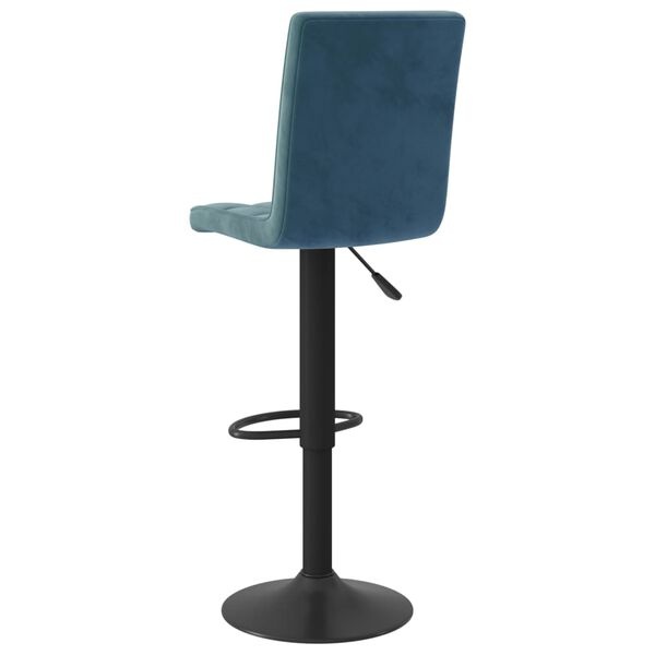 Blauwe Fluweel Barkruk - 40% Korting! Beschadigde Verpakking