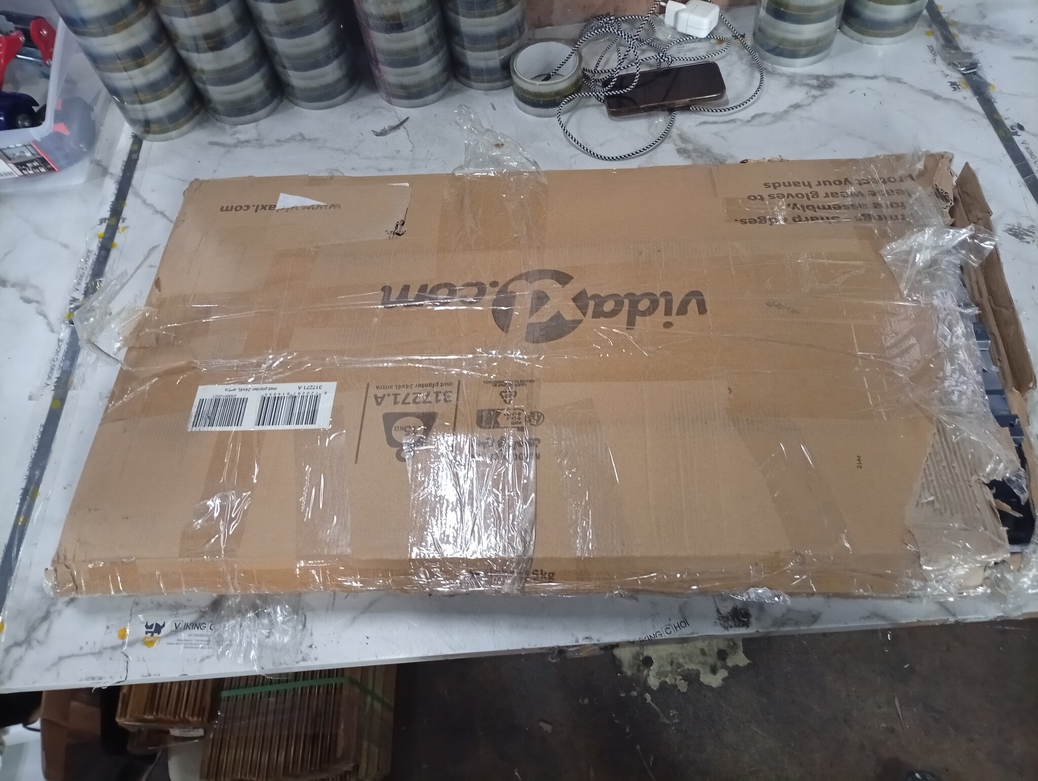 VidaXL Verhoogde Plantenbak 240cm Antraciet -40% Korting!