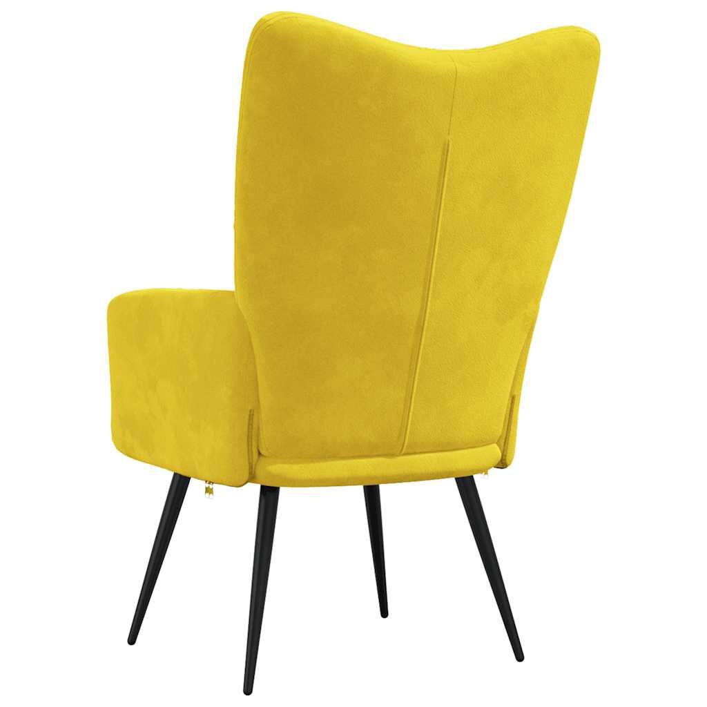 Relaxstoel Fluweel Mosterdgeel -40%! Comfort voor weinig!