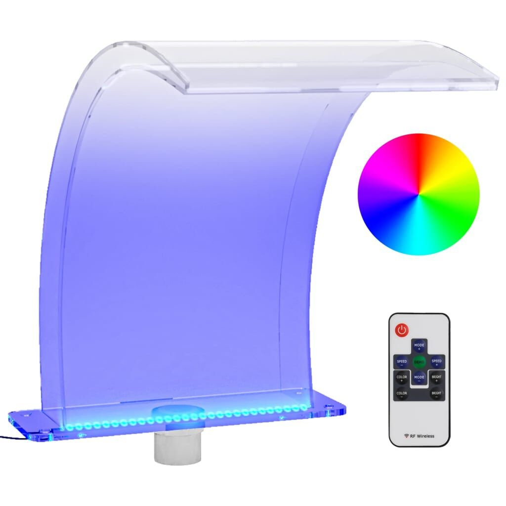 vidaXL Zwembadfontein RGB LED - 50cm Acryl - 40% Korting!