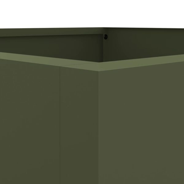 vidaXL Plantenbak Olijfgroen 42x38x75cm - 55% Korting!