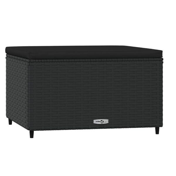 vidaXL Voetensteunen (2x) Zwart -55% Korting! Tuin & Relax
