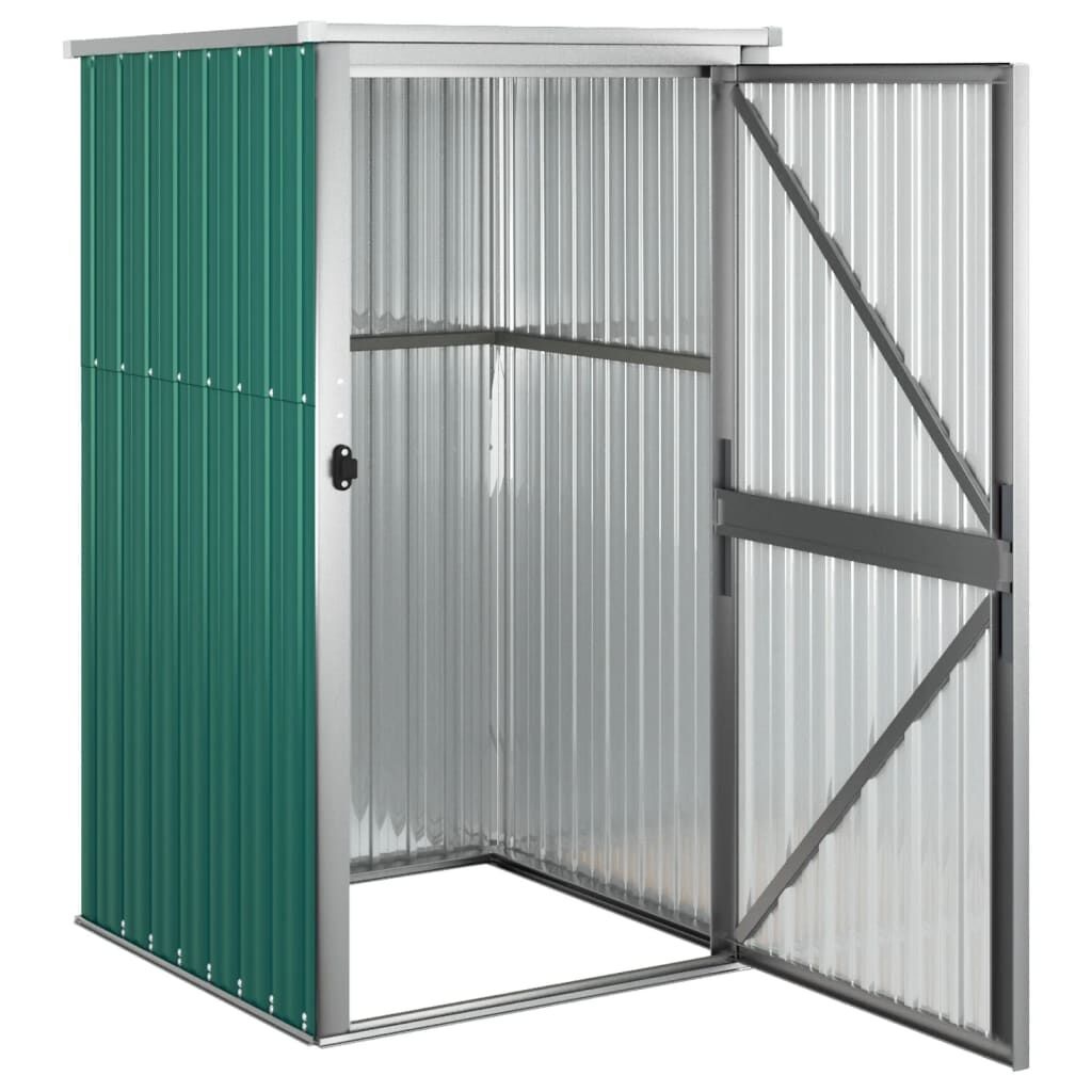 Tuinschuur gegalvaniseerd staal groen 88x89x161cm -40%!