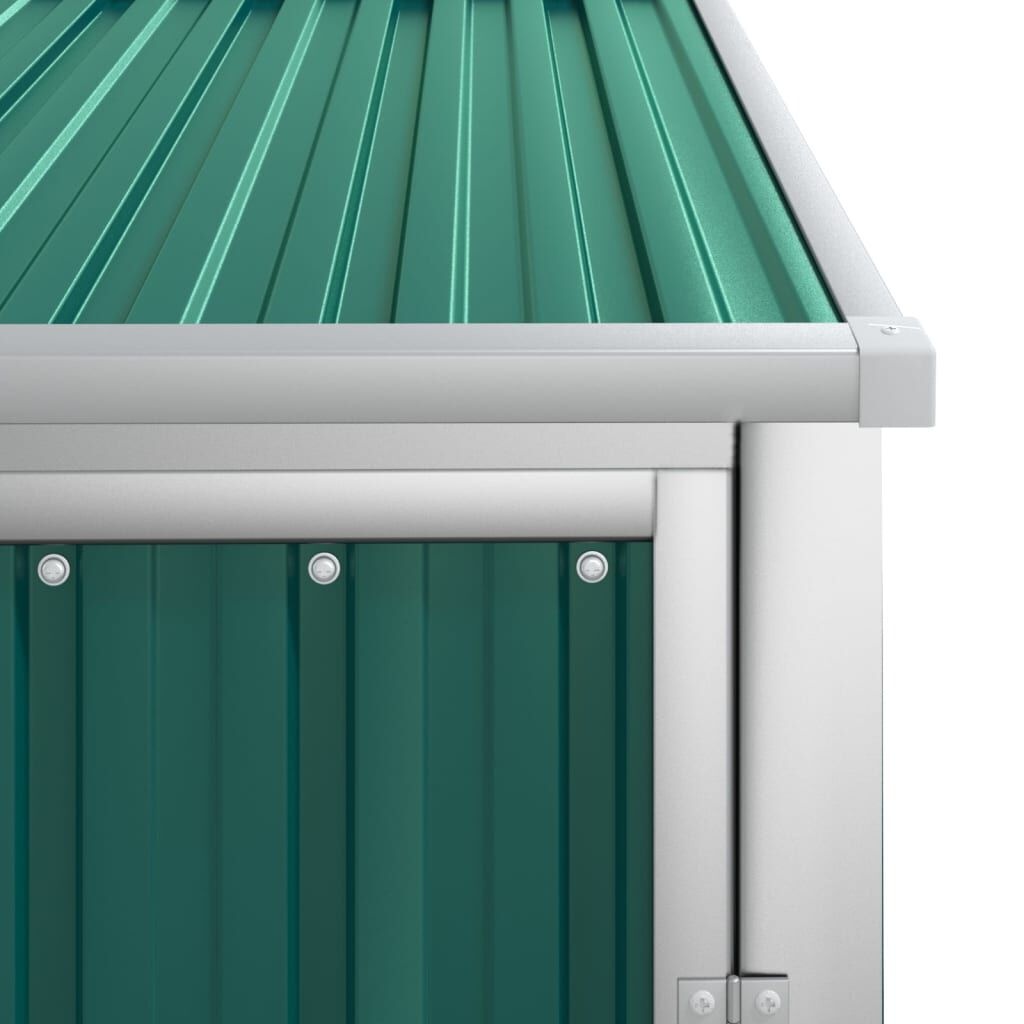 Tuinschuur gegalvaniseerd staal groen 88x89x161cm -40%!