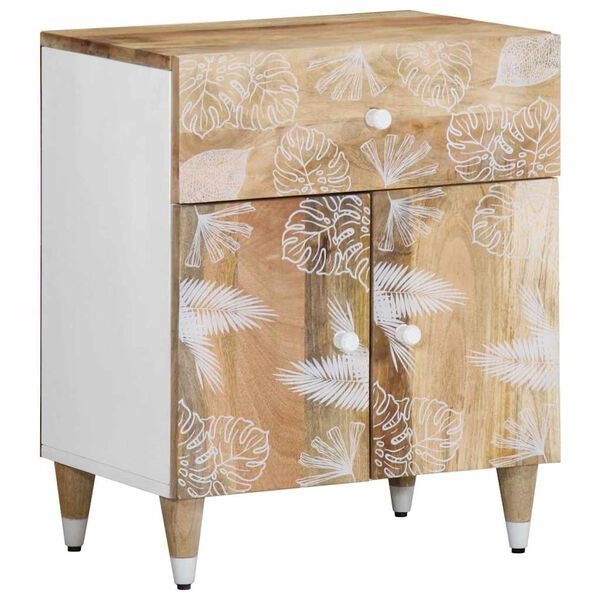 vidaXL Nachtkastje Mango - 50x33x60cm - 40% Korting!