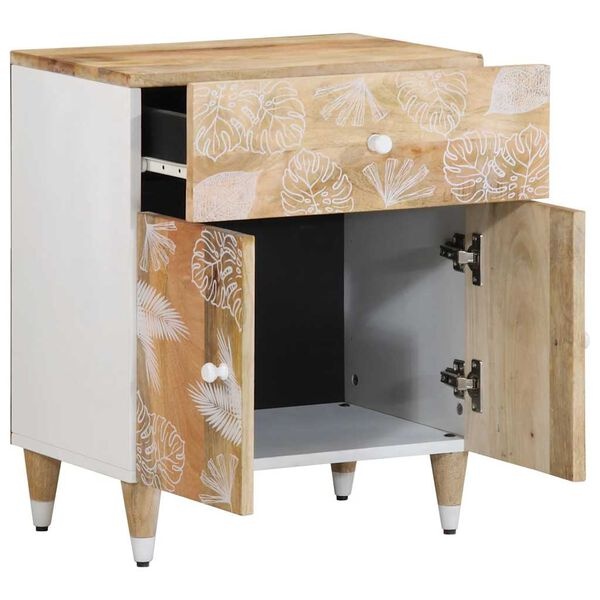 vidaXL Nachtkastje Mango - 50x33x60cm - 40% Korting!