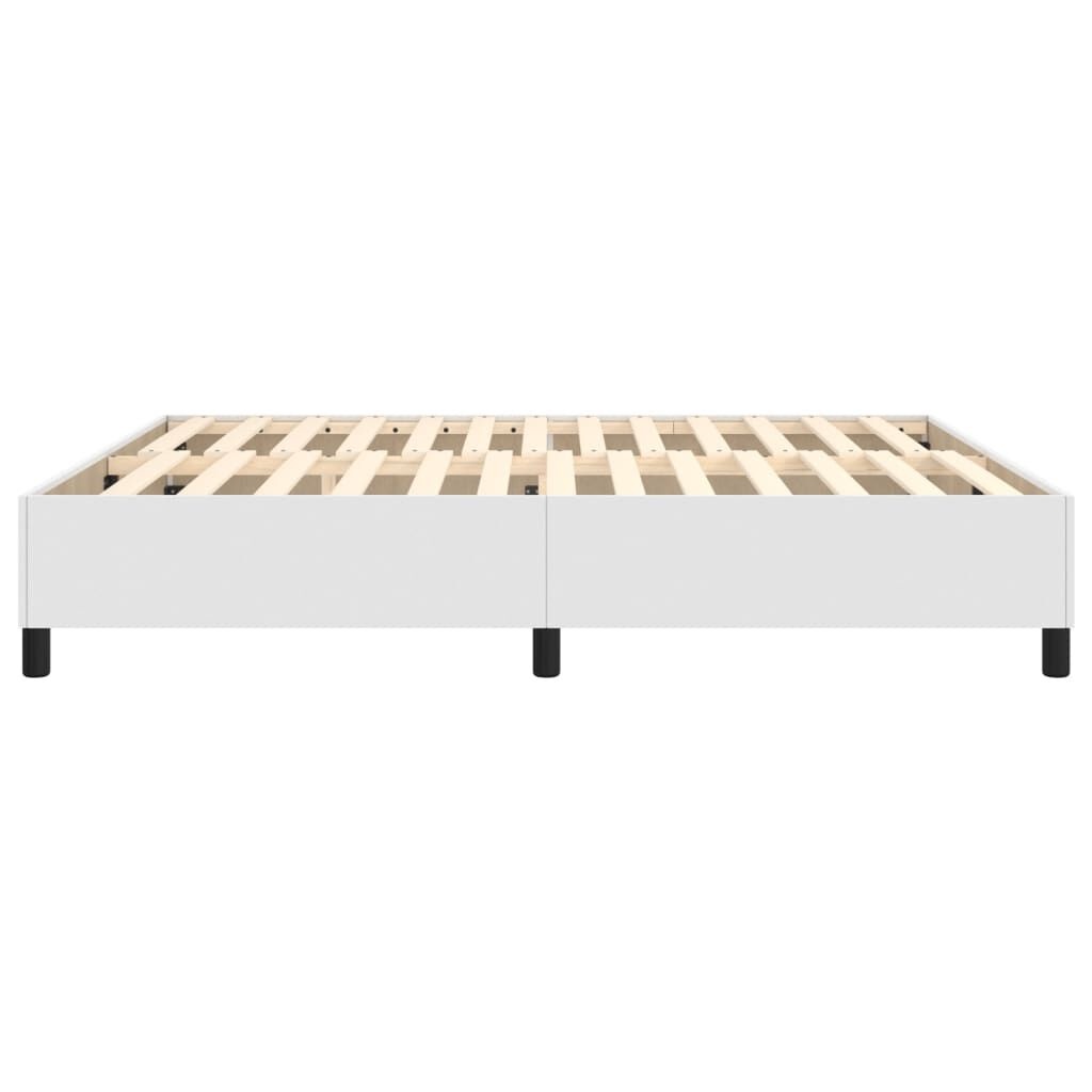 vidaXL Bedframe Wit Kunstleer 180x200 - 55% Korting!