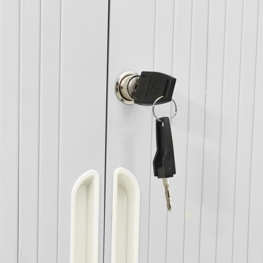 vidaXL Roldeurkast Grijs 90x40x90 - 53% Korting!