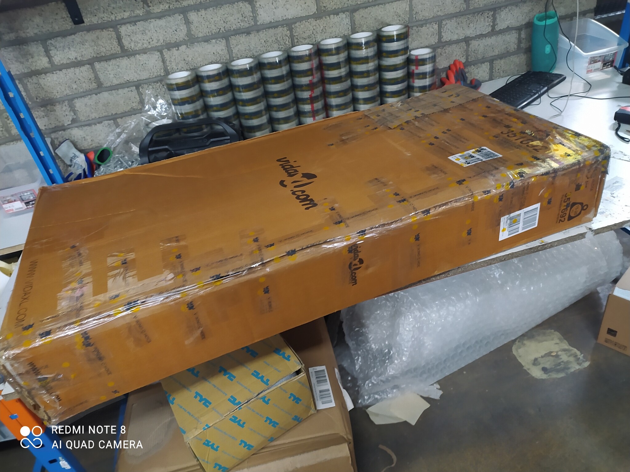 vidaXL Eettafel Recycled Hout 120cm - 40% Korting!