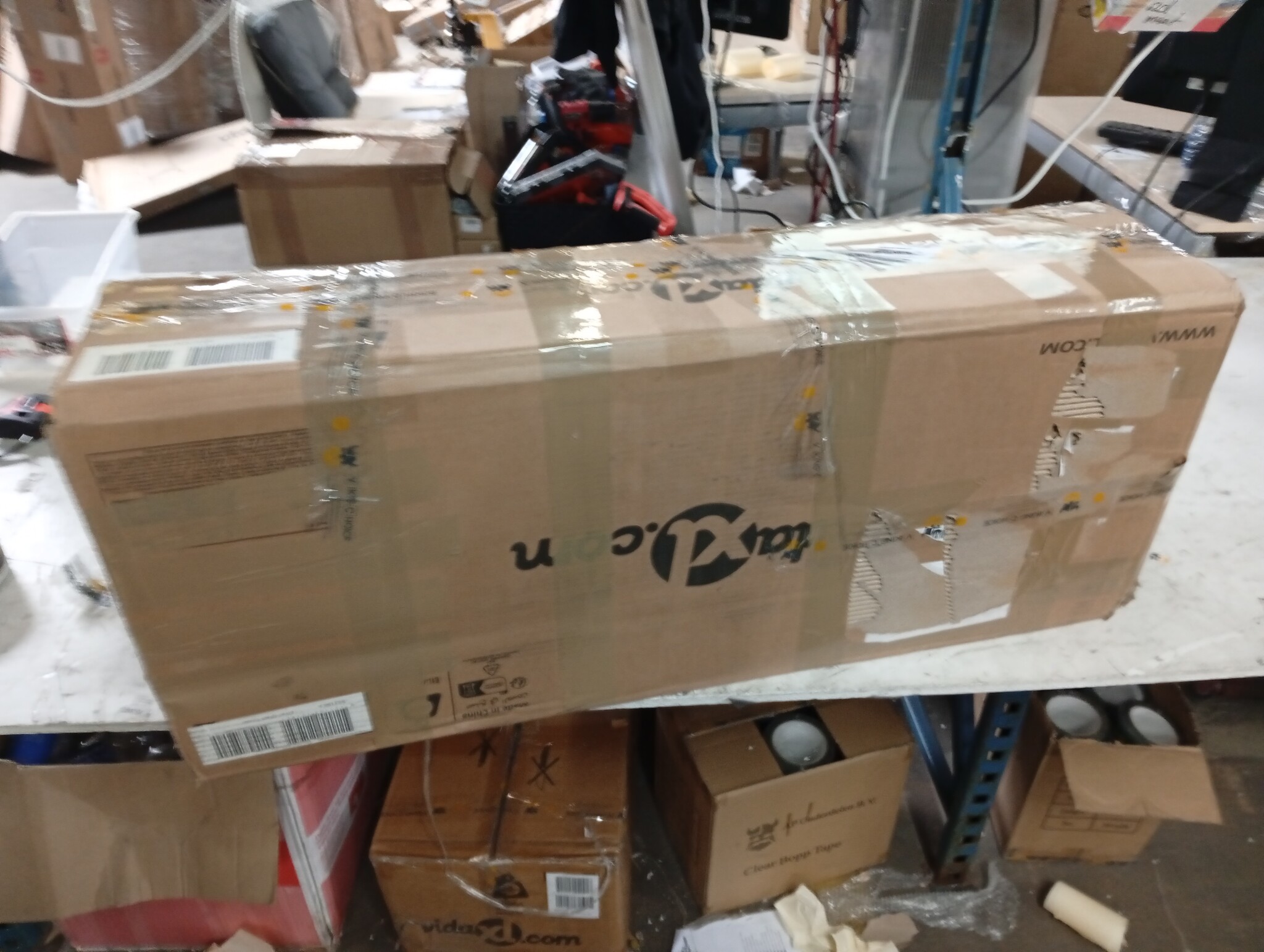 vidaXL TV-Meubel Sonoma Eiken LED - 140cm - 40% Korting!