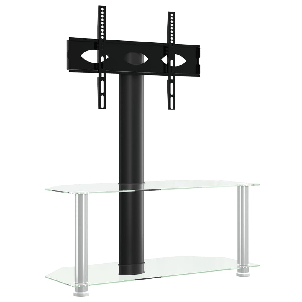 VidaXL Hoek TV Standaard 32-70 inch Zwart/Zilver - 40% Korting!
