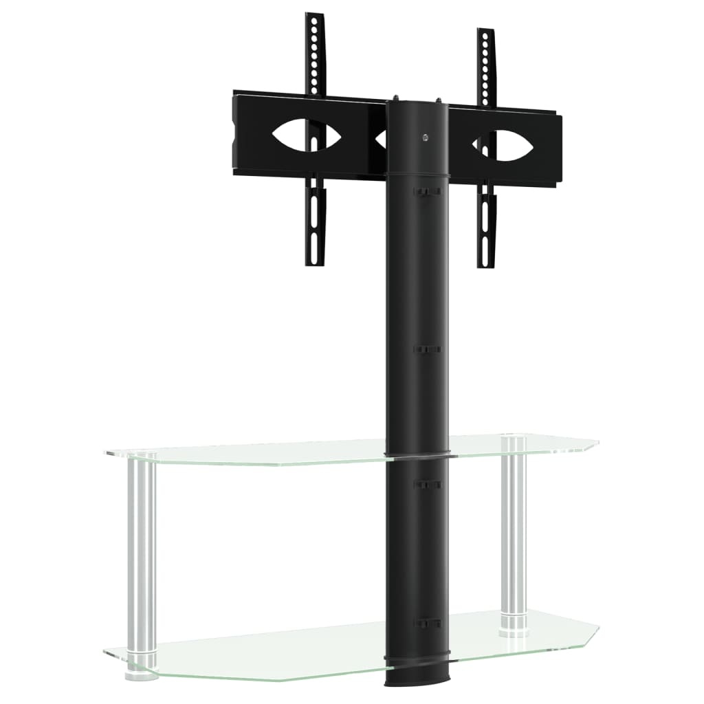 VidaXL Hoek TV Standaard 32-70 inch Zwart/Zilver - 40% Korting!