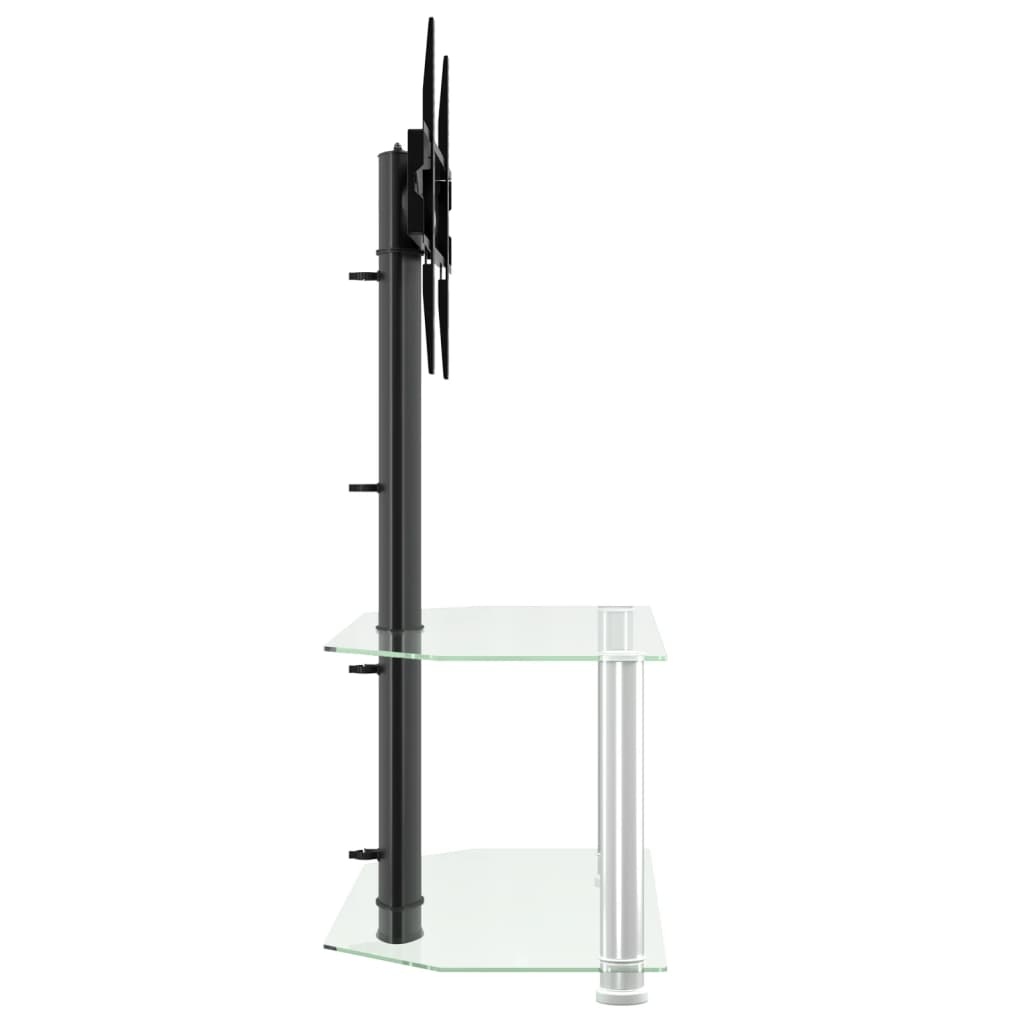 VidaXL Hoek TV Standaard 32-70 inch Zwart/Zilver - 40% Korting!