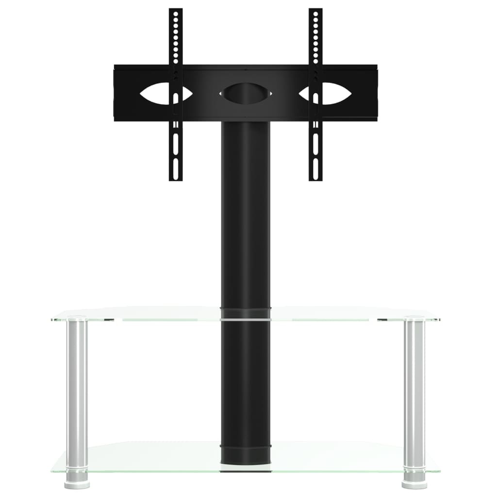 VidaXL Hoek TV Standaard 32-70 inch Zwart/Zilver - 40% Korting!