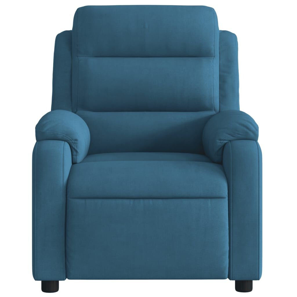 VidaXL Massagestoel Blauw Fluweel -40%! Verstelbaar & Relax!