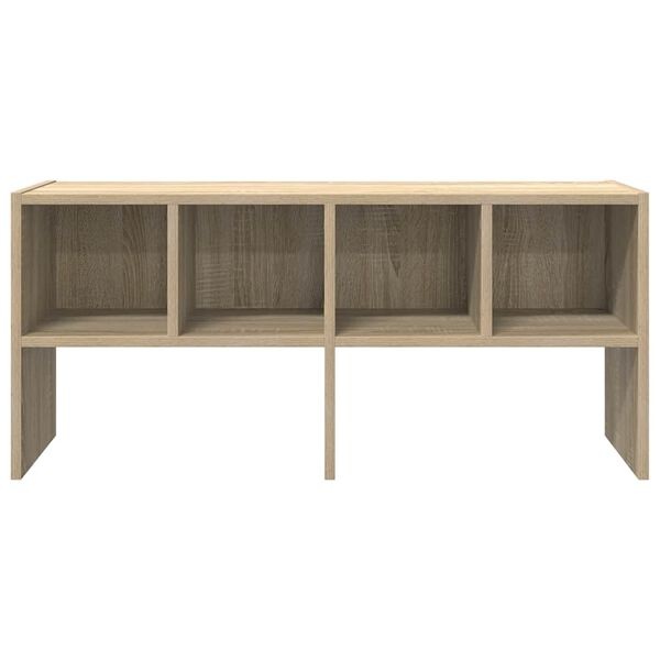 vidaXL Schoenenrek Sonoma Eiken - Stapelbaar - 40% Korting!