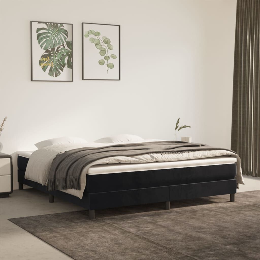 VidaXL Zwart Fluwelen Bedframe 160x200 - 40% Korting!