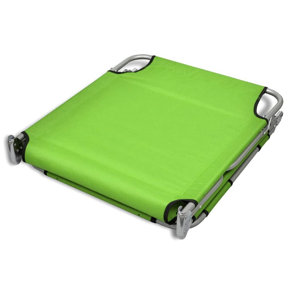 Ligbed Inklapbaar Groen - 40% Korting! (Beschadigde Verpakking)
