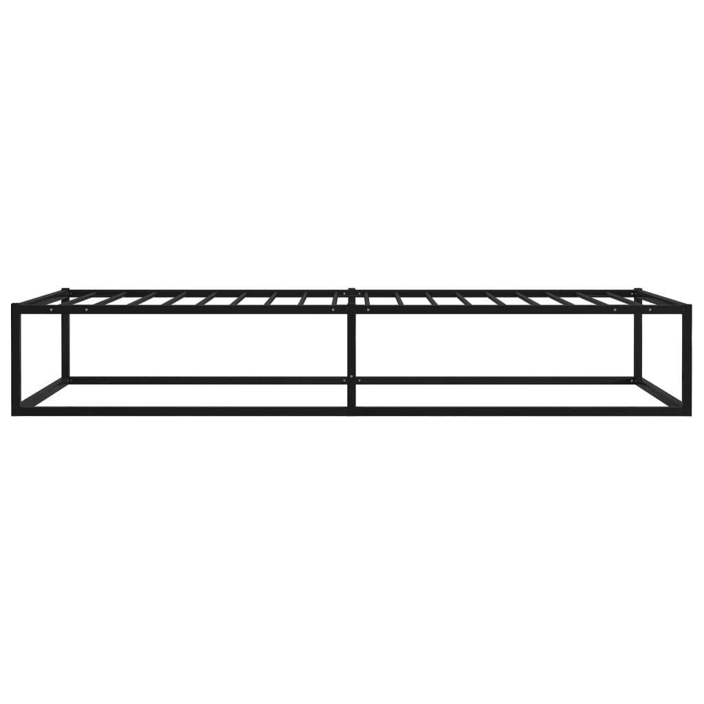 VidaXL Bedframe 90x200 Zwart Metaal -35% Korting!