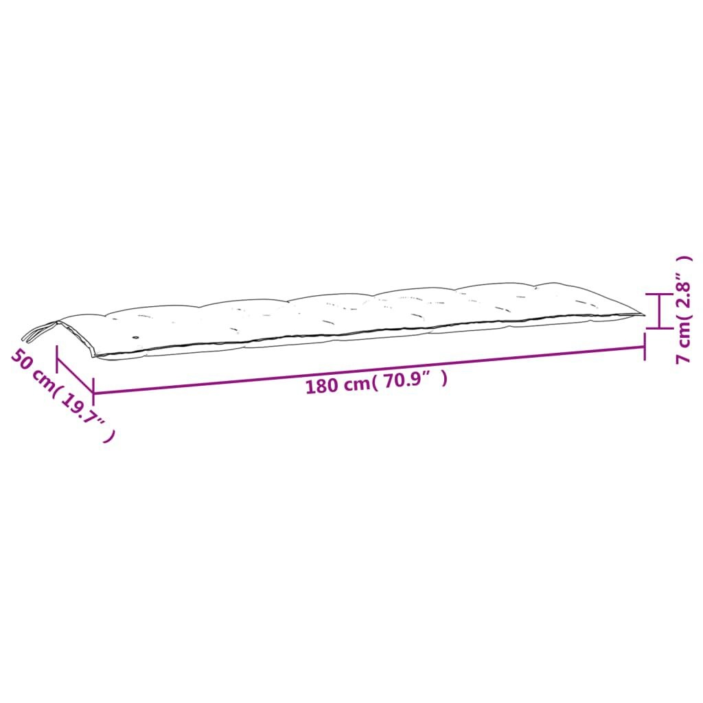 Tuinbankkussen Beige 180cm - 55% Korting! (Lichte Schade)