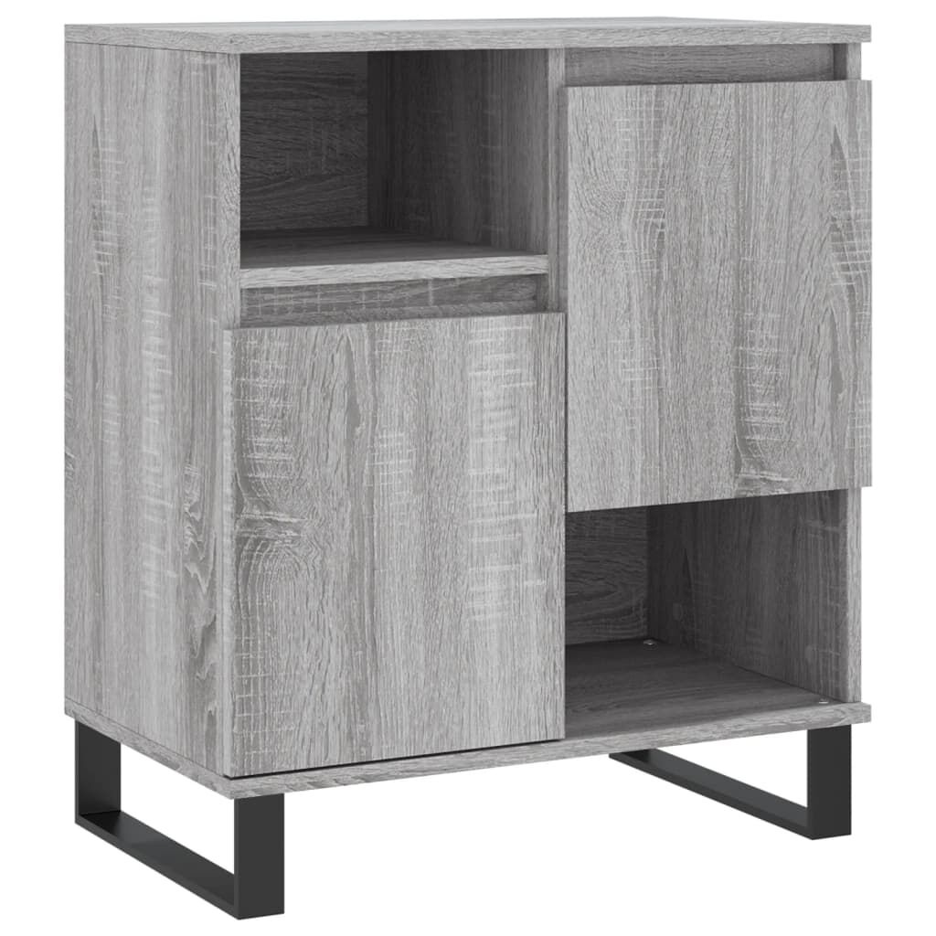 vidaXL Dressoirs (2 st) Grijs/Eiken - 40% Korting!