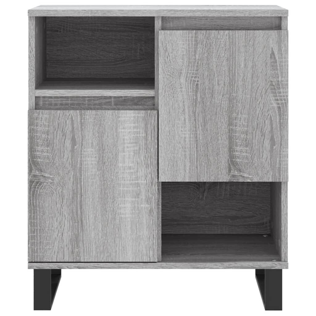 vidaXL Dressoirs (2 st) Grijs/Eiken - 40% Korting!
