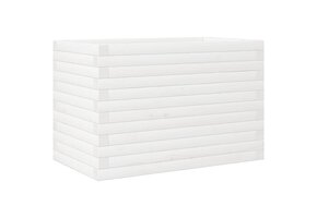 VidaXL Plantenbak Grenenhout Wit 55% Korting! Krasjes