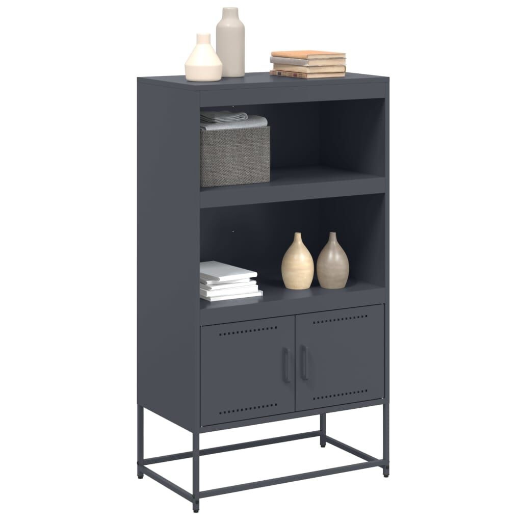 VidaXL Hoge Kast Antraciet - 68,5cm - 40% Korting!
