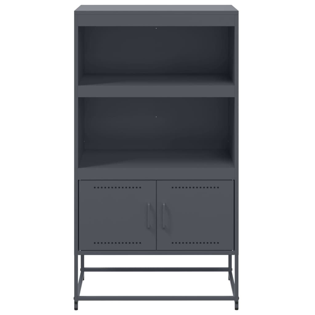 VidaXL Hoge Kast Antraciet - 68,5cm - 40% Korting!