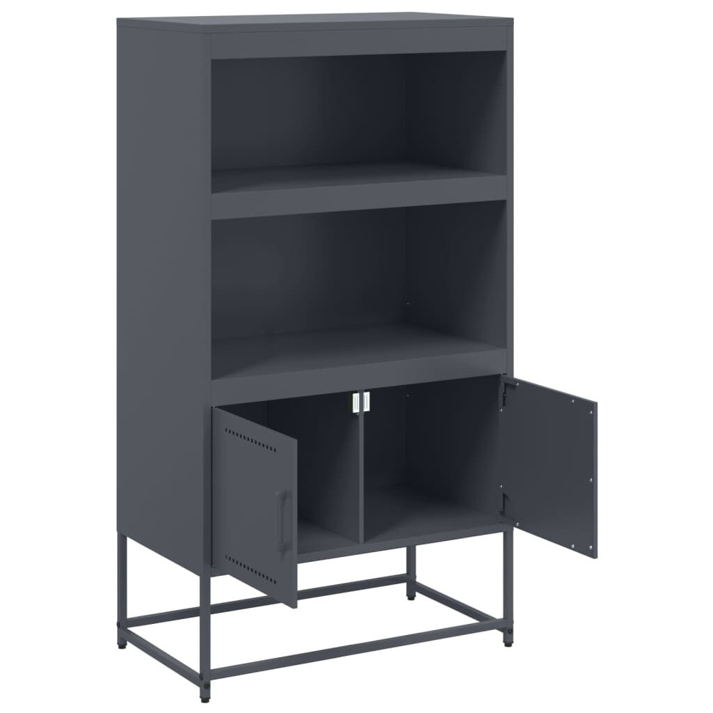 VidaXL Hoge Kast Antraciet - 68,5cm - 40% Korting!